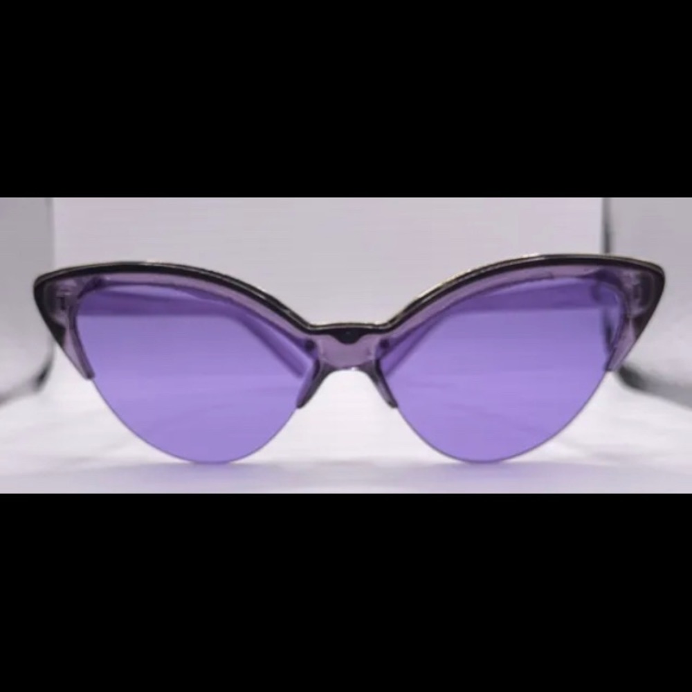 NEW purple Butterfly cat eye sunglasses UV 400 protect gradient anti-reflective